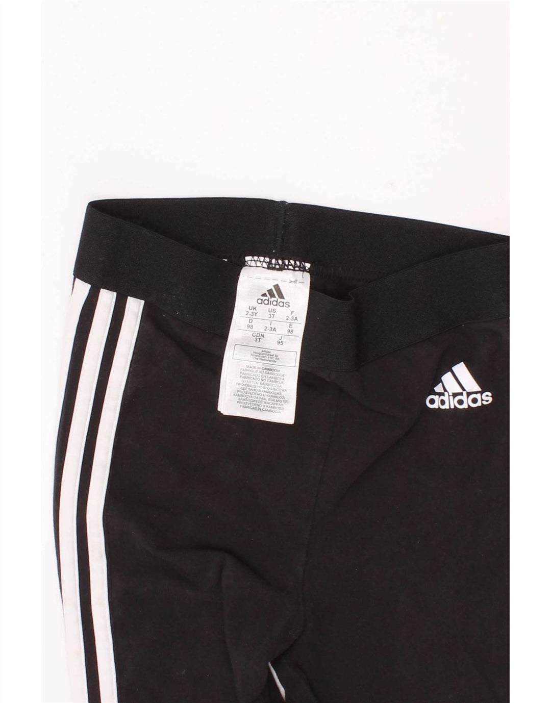 Κοριτσίστικο κολάν Adidas 2-3 ετών μαύρο βαμβακερό