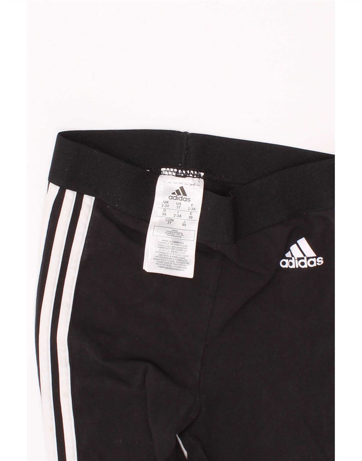 Κοριτσίστικο κολάν Adidas 2-3 ετών μαύρο βαμβακερό