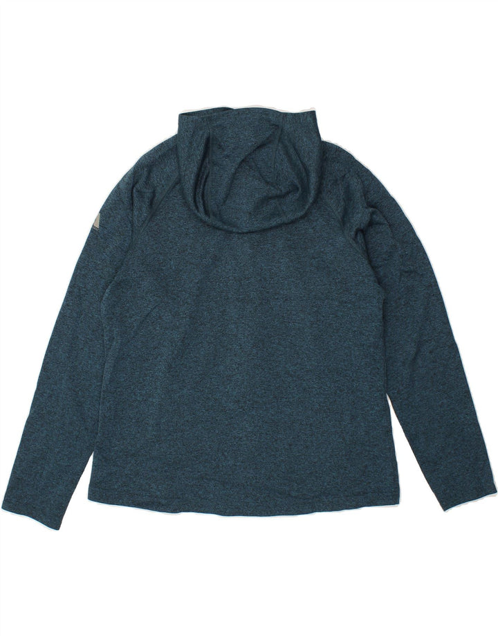 EDDIE BAUER Womens Zip Hoodie Sweater UK 18 XL Blue Polyester Vintage Eddie Bauer and Second-Hand Eddie Bauer from Messina Hembry 