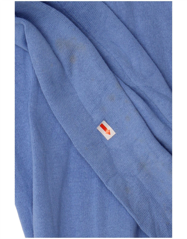 CREW CLOTHING Ανδρικό πουλόβερ πουλόβερ με φερμουάρ Μικρό μπλε βαμβακερό