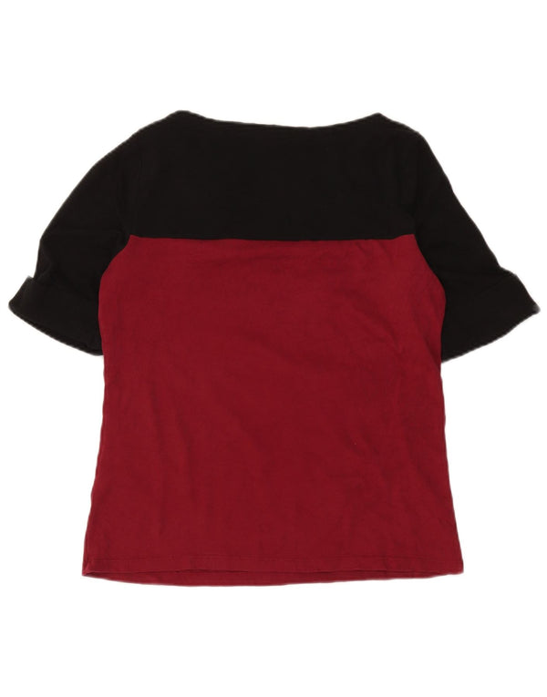 Γυναικείο μπλουζάκι Ralph Lauren Top UK 18 XL μπορντό, βαμβακερό χρώμα