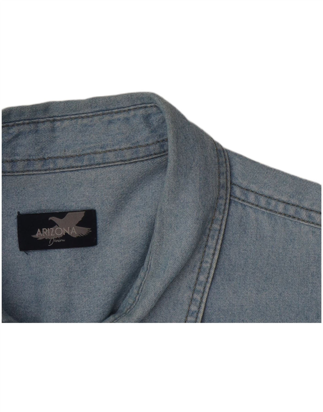 ARIZONA Ανδρικό κοντομάνικο τζιν πουκάμισο μεγάλο μπλε