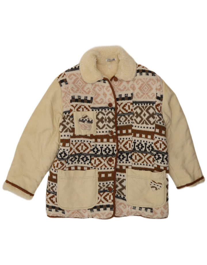 Vintage γυναικείο τζάκετ Sherpa EU 40 Medium πολύχρωμο Fair Isle