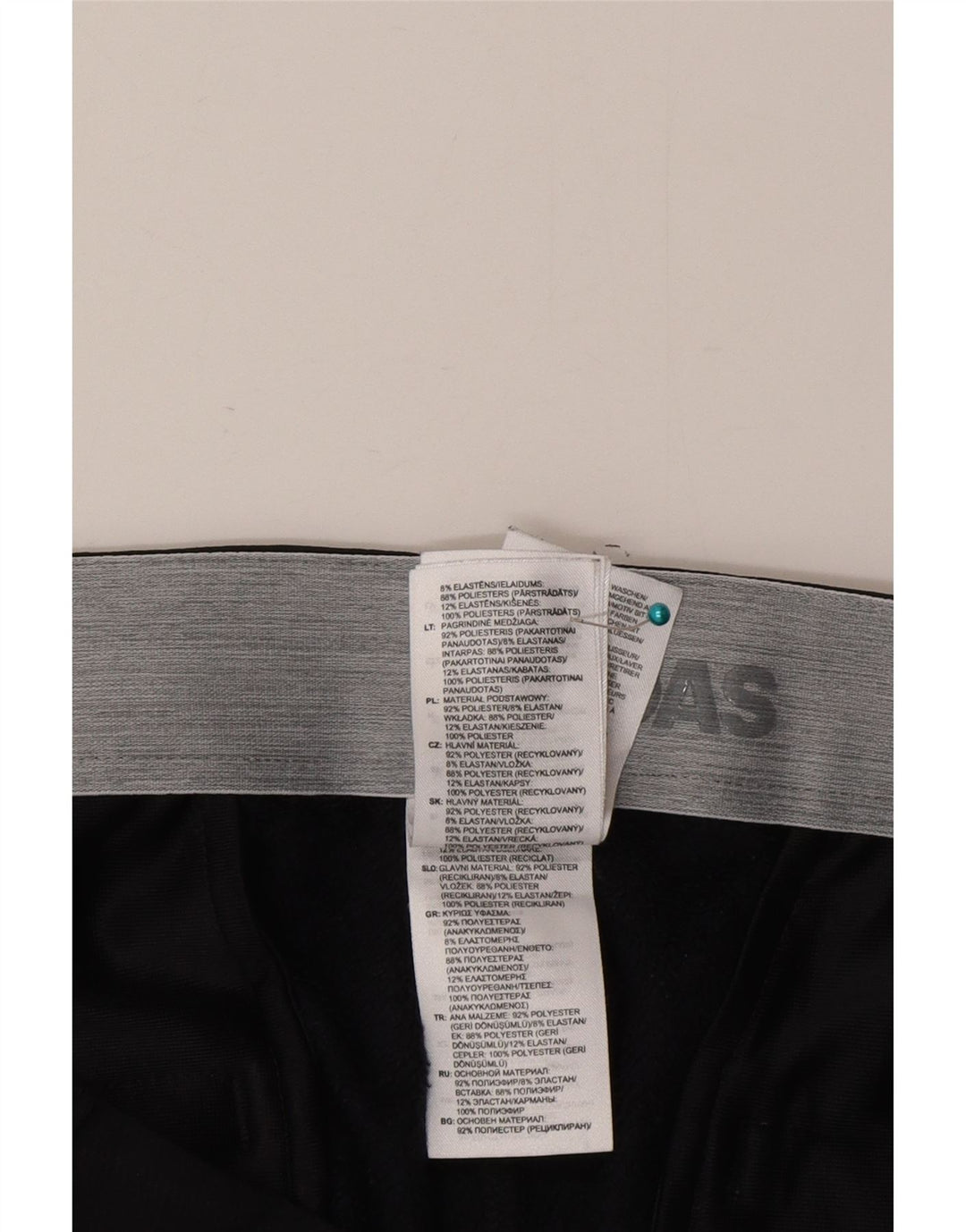 Ανδρικό παντελόνι Chino Adidas Slim W34 L32 Μαύρο πολυεστέρα