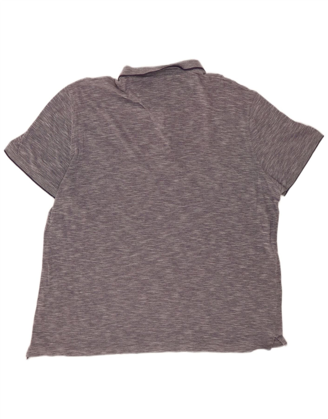 MASSIMO DUTTI Ανδρικό μπλουζάκι πόλο σε καθημερινή εφαρμογή 2XL Navy Blue Flecked