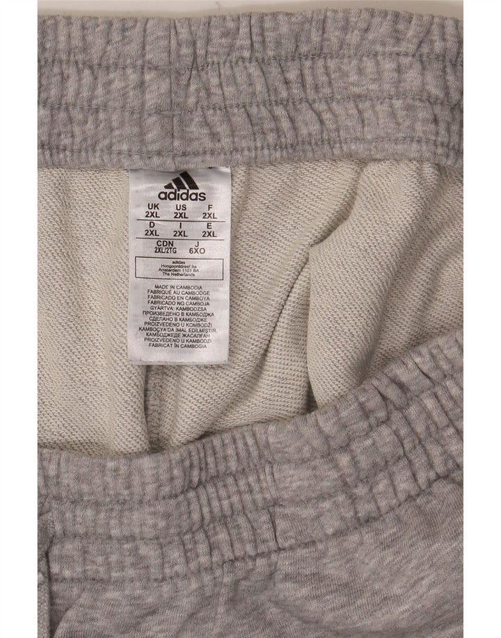 Ανδρικό αθλητικό σορτς Adidas 2XL γκρι βαμβακερό