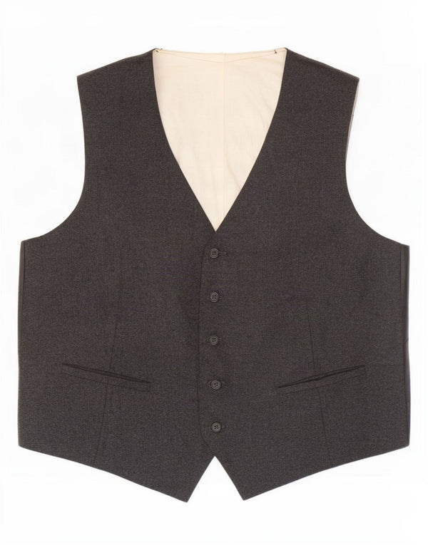 Vintage Mens Waistcoat Medium Grey