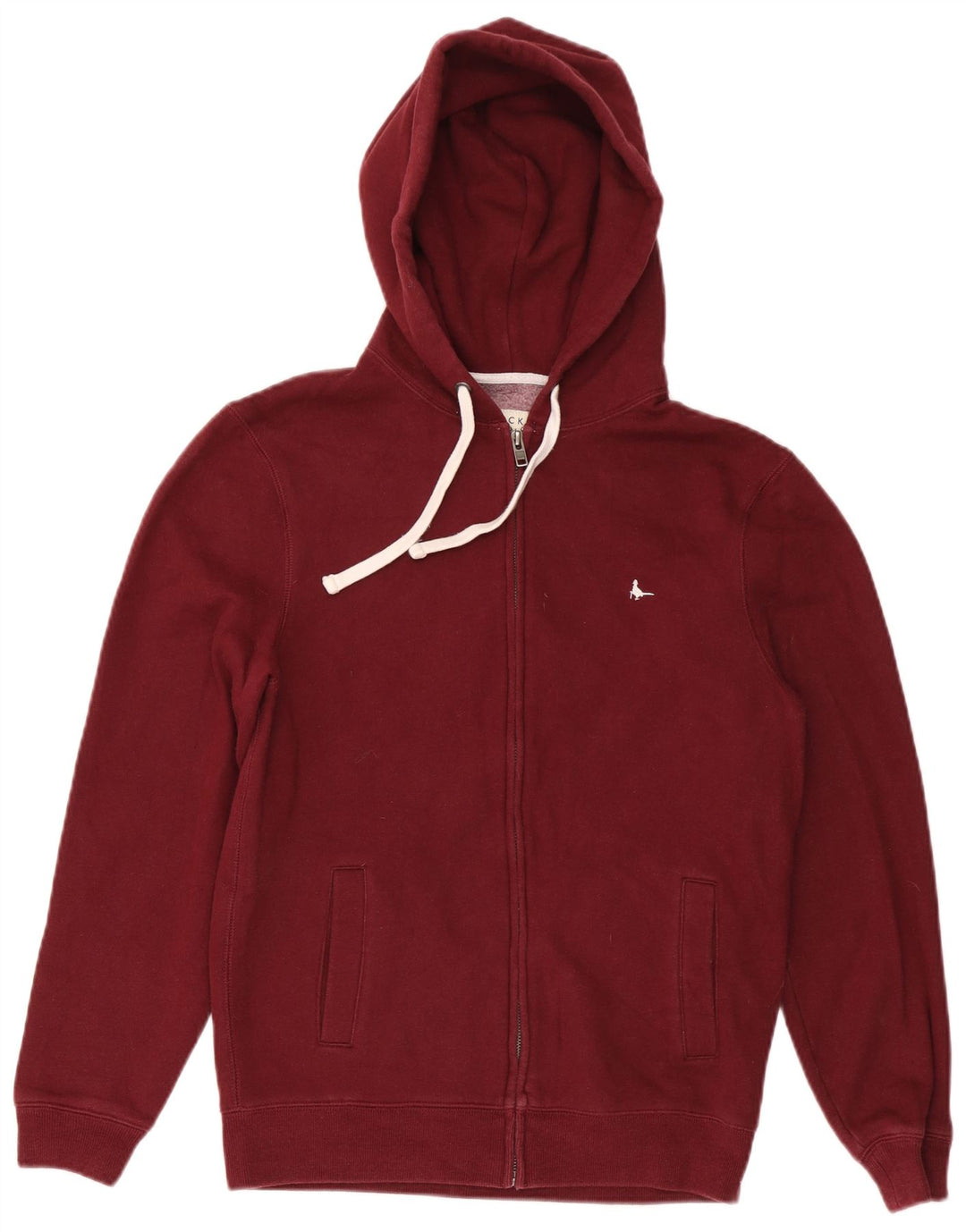 Ανδρικό πουλόβερ με κουκούλα με φερμουάρ JACK WILLS Μεσαίο βαμβακερό καφέ