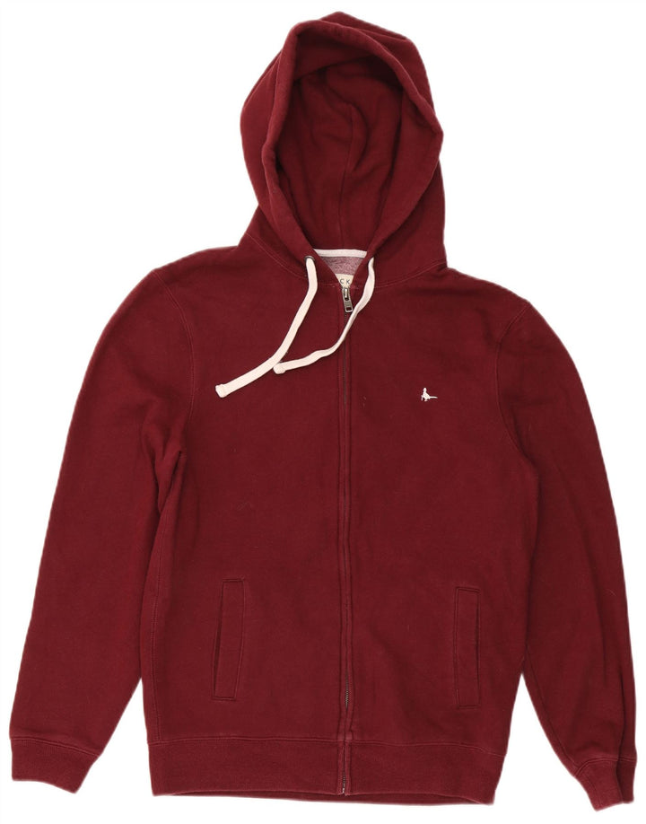 Ανδρικό πουλόβερ με κουκούλα με φερμουάρ JACK WILLS Μεσαίο βαμβακερό καφέ