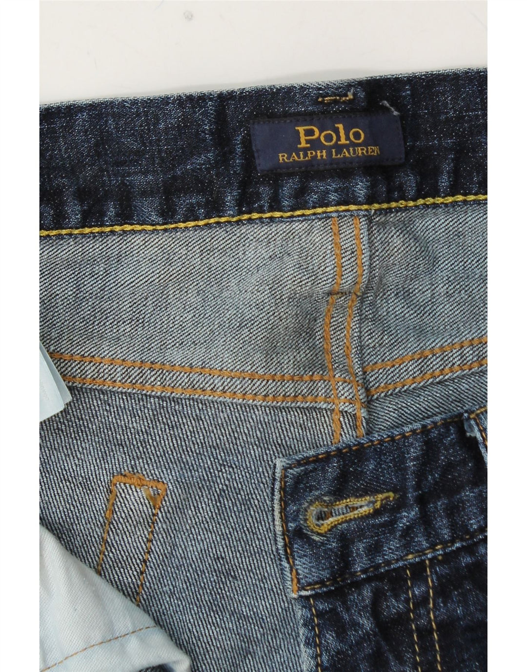 POLO RALPH LAUREN Ανδρικό Slim Jeans W34 L32 Μπλε βαμβακερό