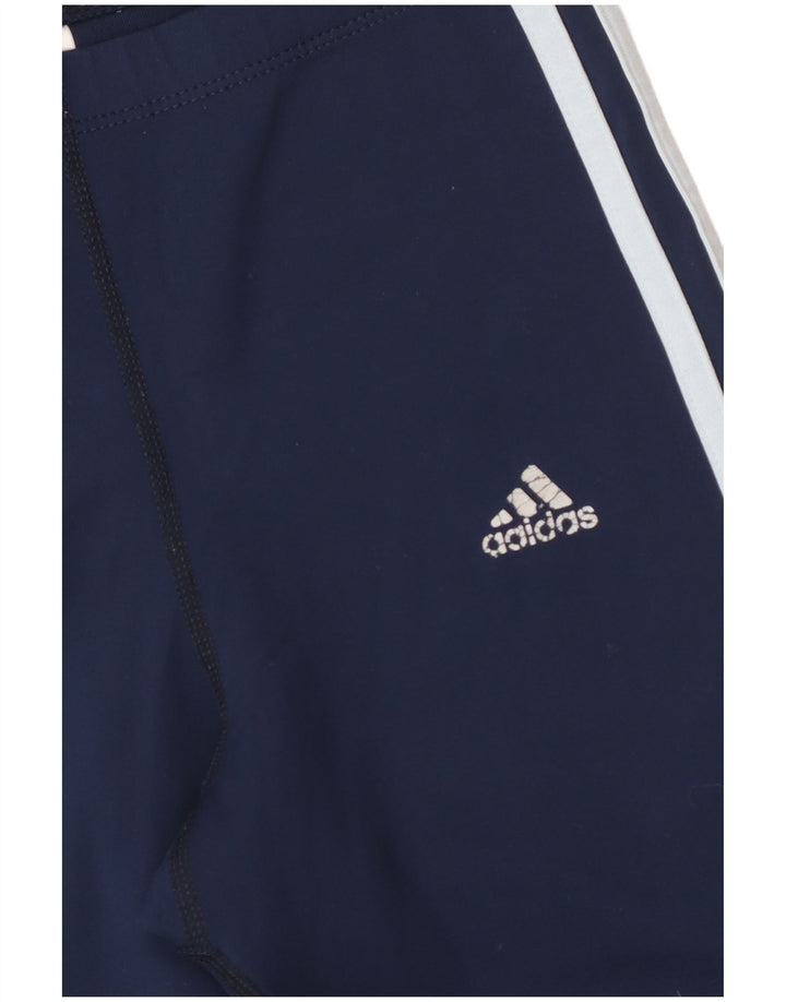 Γυναικεία αθλητική φόρμα ADIDAS Climalite Παντελόνι UK 10 Small Navy Blue