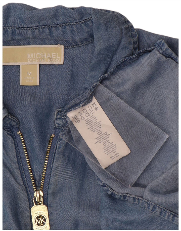 Michael Kors Γυναικείο Τζιν Πουκάμισο UK 14 Medium Blue Lyocell