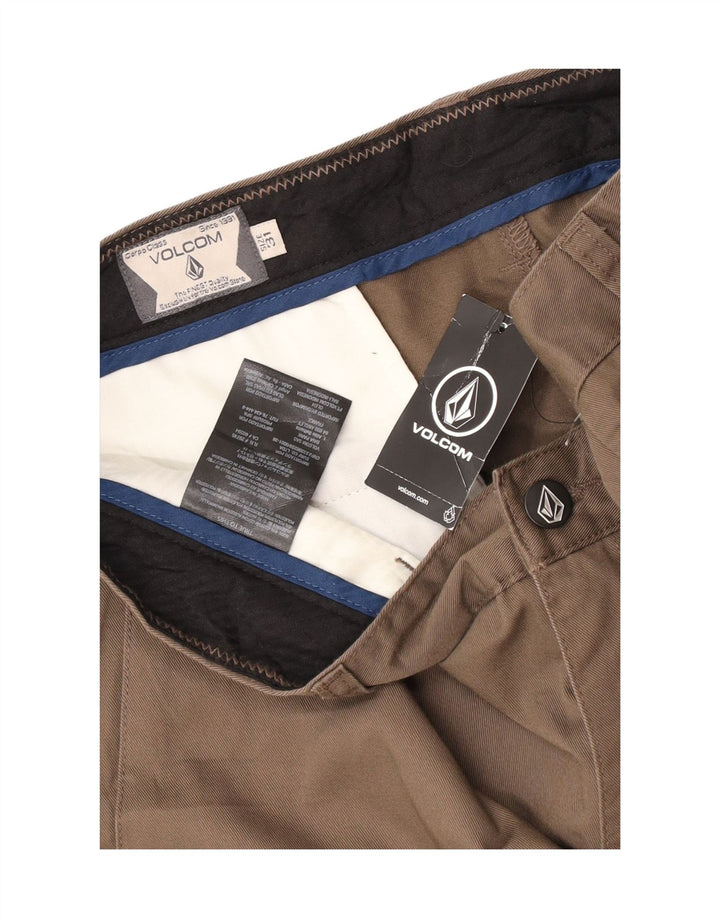 Ανδρικό σορτς Chino Volcom W31 Βαμβακερό μεσαίο καφέ