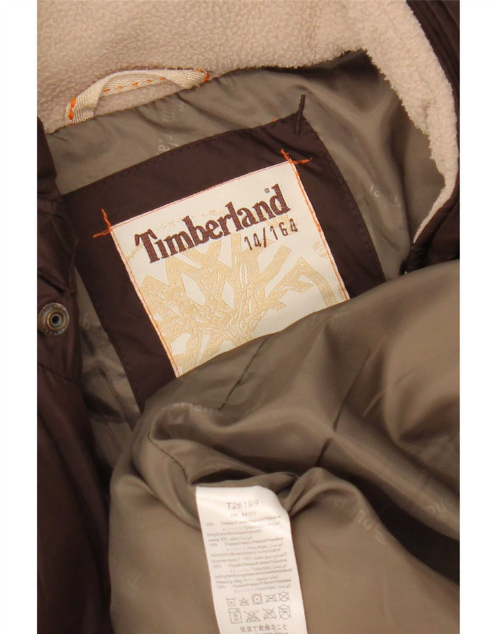 Μπουφάν Timberland Boys padded Jacket 13-14 Years Brown Polyester