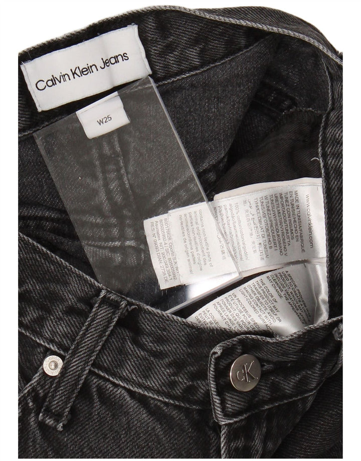 CALVIN KLEIN Γυναικείο Slim Jeans W25 L27 Μαύρο βαμβακερό