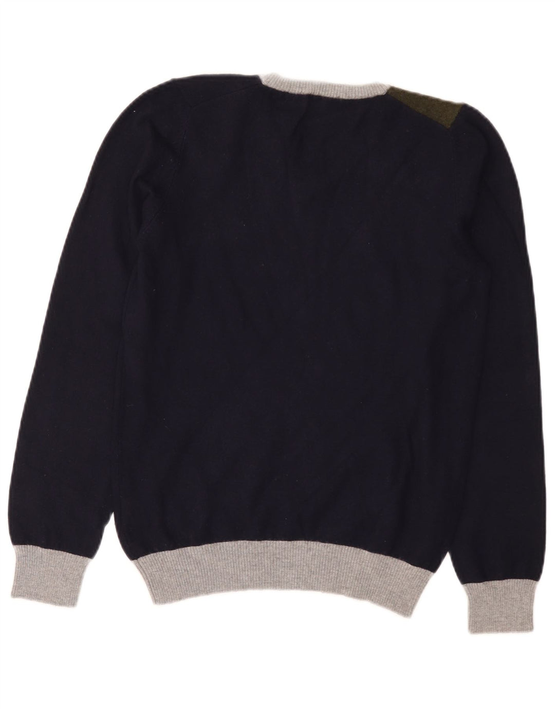 Iceberg γυναικείο πουλόβερ με λαιμόκοψη με V λαιμόκοψη UK 12 Medium Navy Blue Colourblock