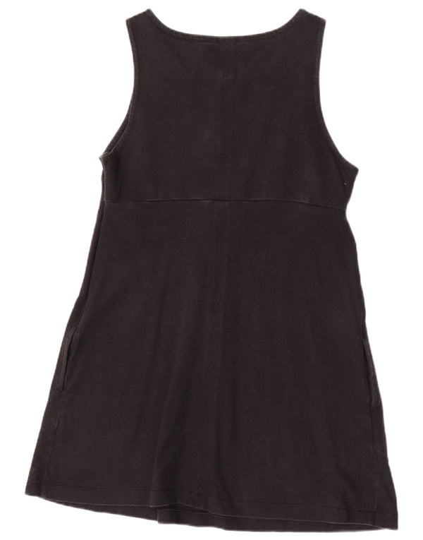 American Eagle Γυναικείο Αμάνικο Φόρεμα Α-γραμμής UK 14 μεγάλο μαύρο βαμβακερό