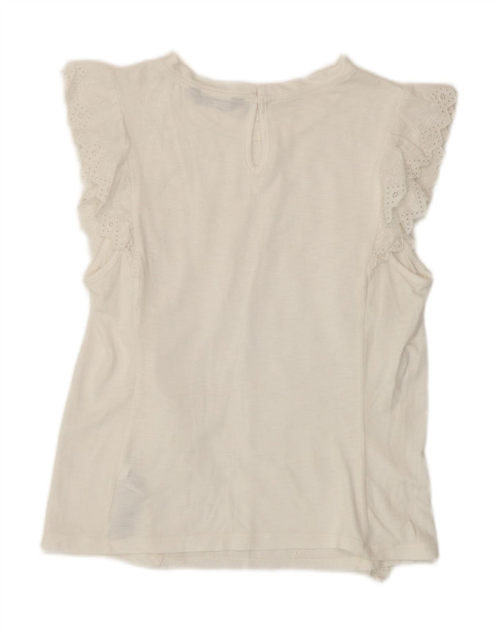 Marks & Spencer Γυναικεία Μπλούζα Τοπ UK 8 Small White Modal