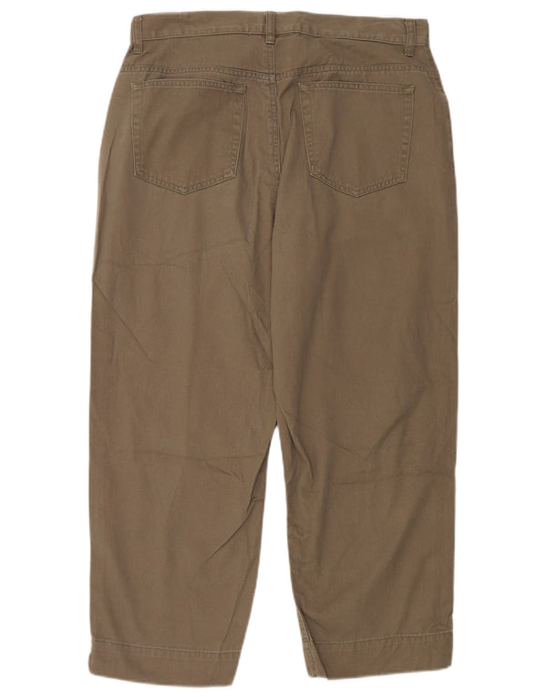 EDDIE BAUER Γυναικείο ψηλόμεσο παντελόνι US 12 Large W32 L24 Πράσινο