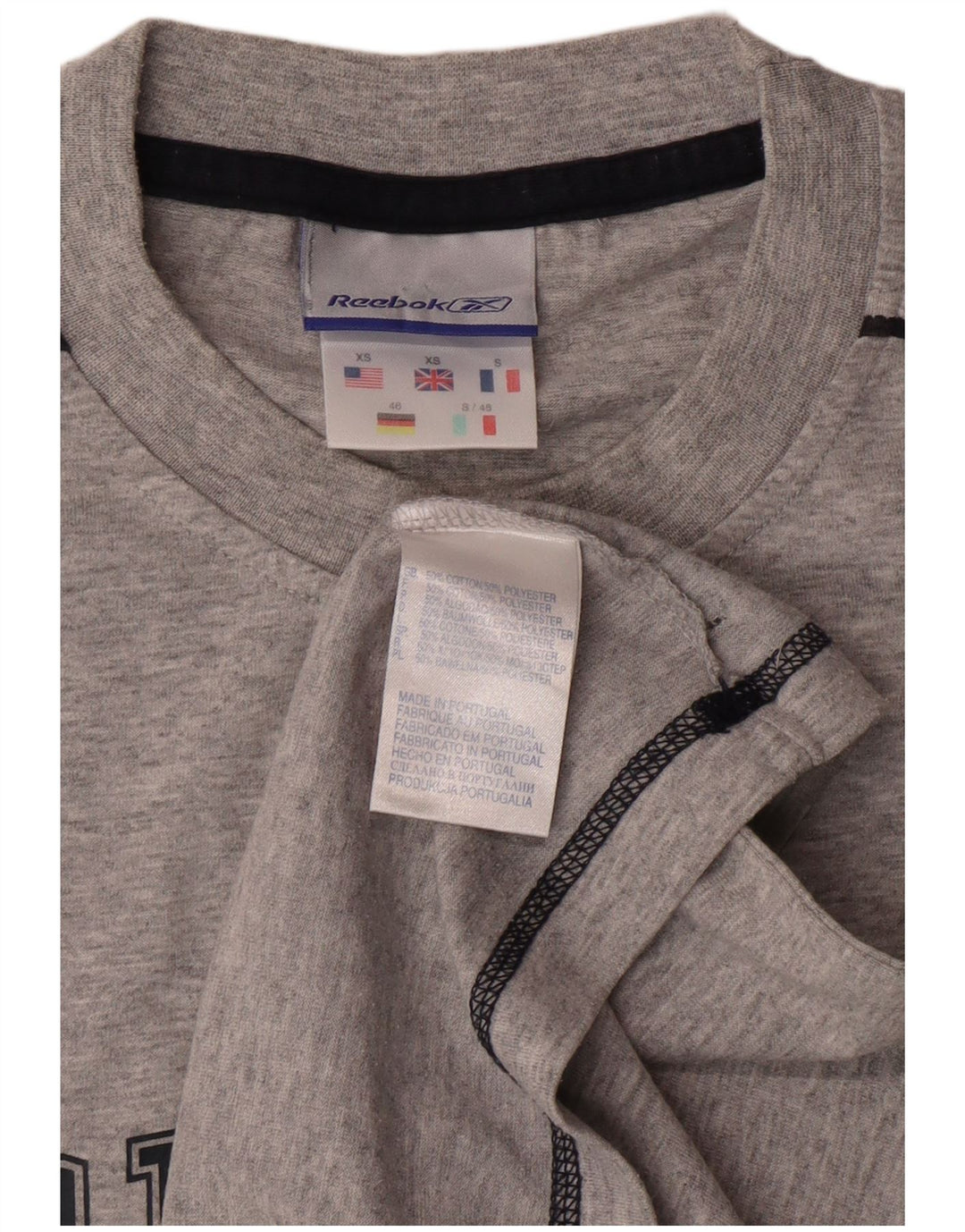 Ανδρικό γραφικό γιλέκο Reebok XS Γκρι βαμβακερό