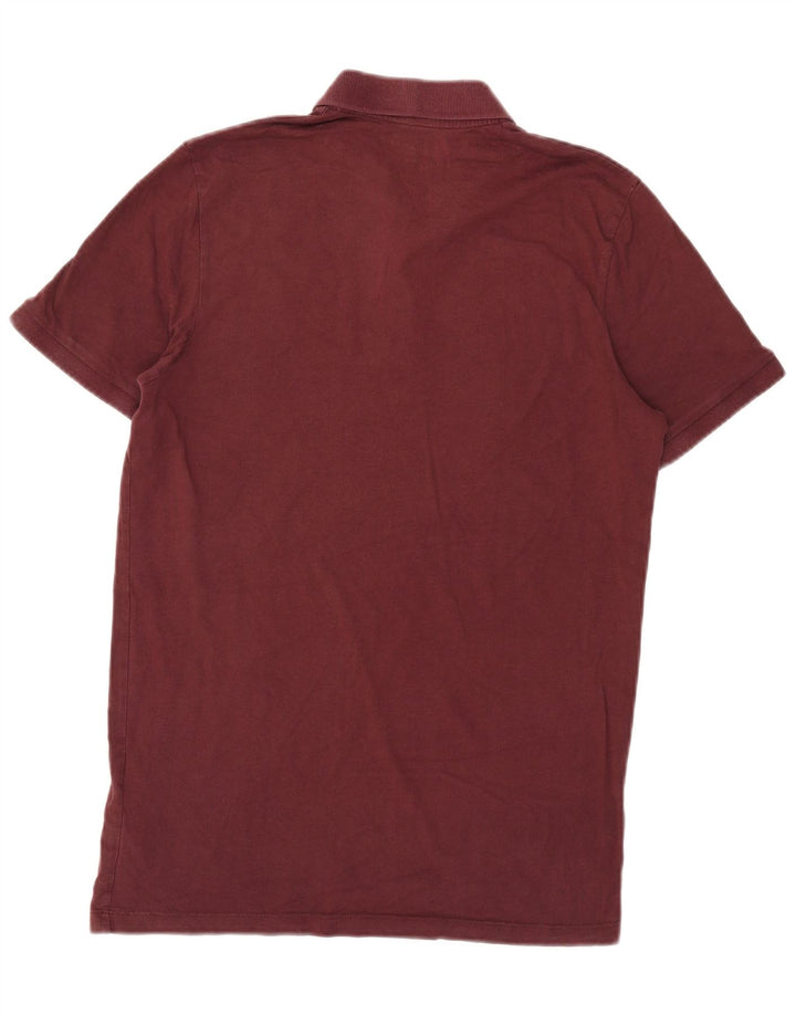 Jack & Jones Ανδρικό γραφικό πουκάμισο πόλο μεσαίο βαμβακερό μπορντό
