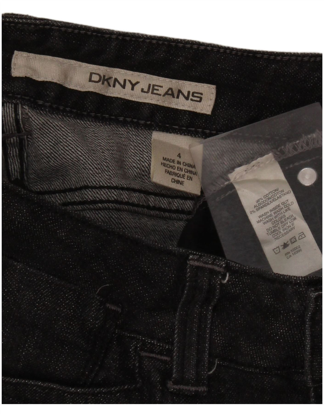 Dkny Γυναικείο Bootcut Jeans US 4 Small W28 L30 Γκρι βαμβακερό
