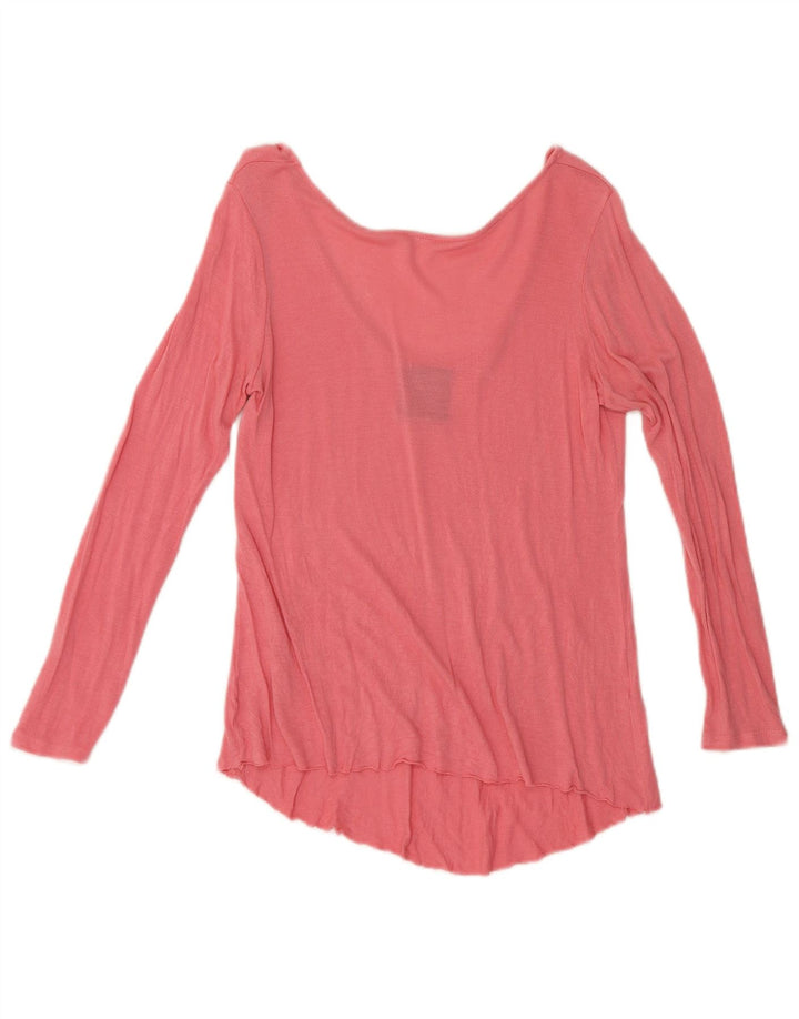 Zara Γυναικείο τοπ μακρυμάνικο UK 10 Small Pink