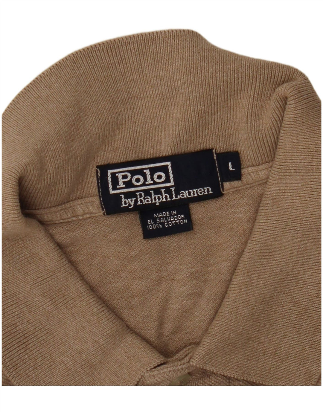 Polo Ralph Lauren Ανδρικό πουκάμισο Polo μεγάλο μπεζ βαμβακερό