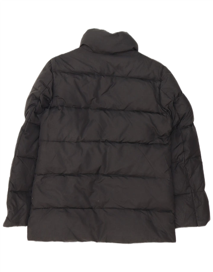 Zara Γυναικείο μπουφάν UK 14 Medium Black Polyamide