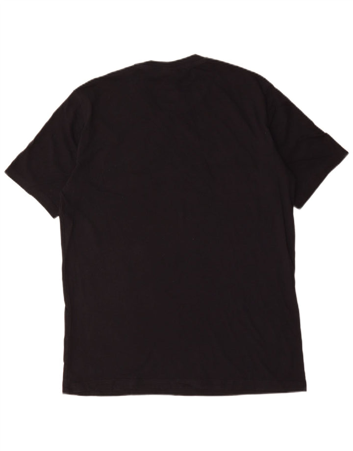 Ανδρικό γραφικό T-Shirt Champion Top Μεσαίο μαύρο βαμβακερό