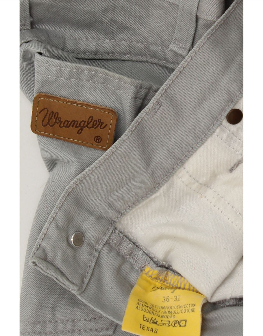 WRANGLER Ανδρικό Texas Straight Jeans W36 L26 Γκρι βαμβακερό
