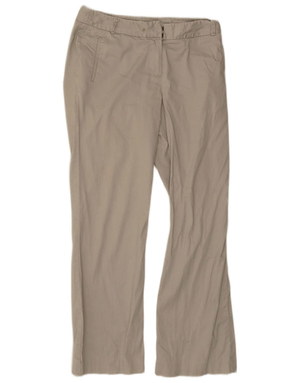 Marks & Spencer Γυναικείο ίσιο casual παντελόνι UK 12 Medium W30 L30 Beige