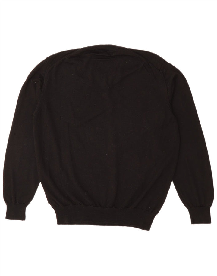 Ανδρικό πουλόβερ με λαιμόκοψη HUGO BOSS Μεσαίο μαύρο