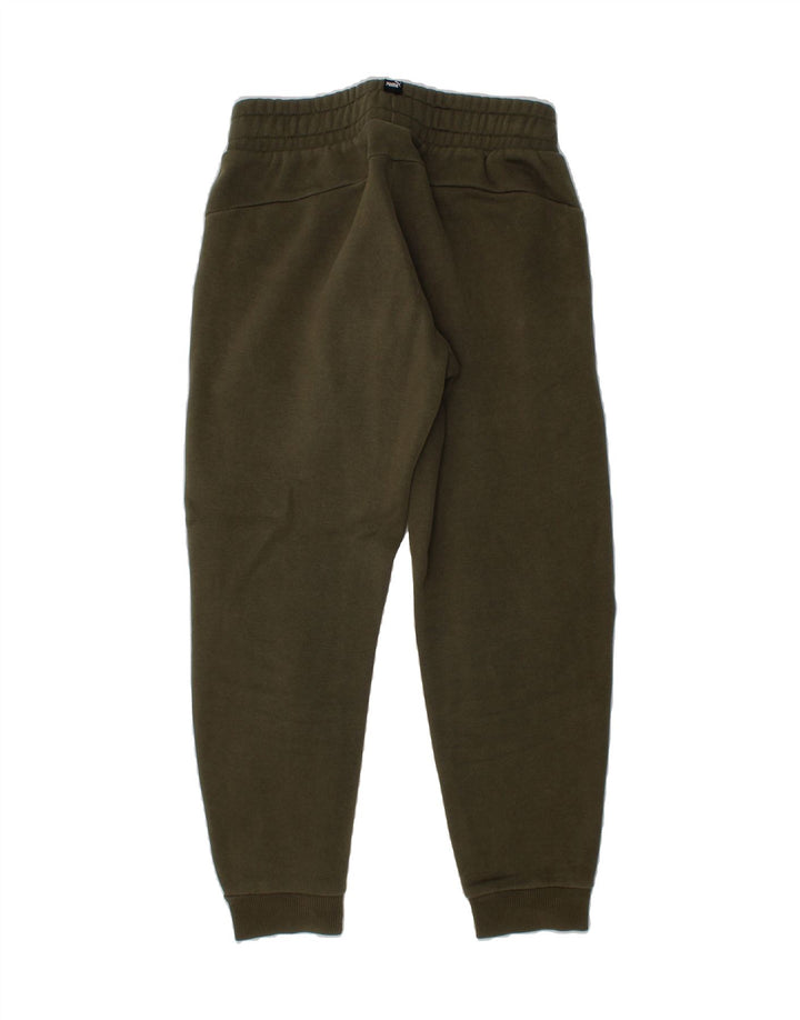 PUMA Boys Tracksuit Trousers Joggers 9-10 Years  Khaki Vintage Puma and Second-Hand Puma from Messina Hembry 