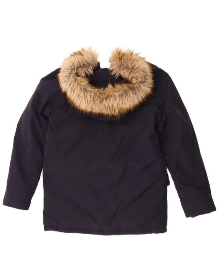 Refrigue Ανδρικό μπουφάν με κουκούλα UK 36 Small Navy Blue Nylon