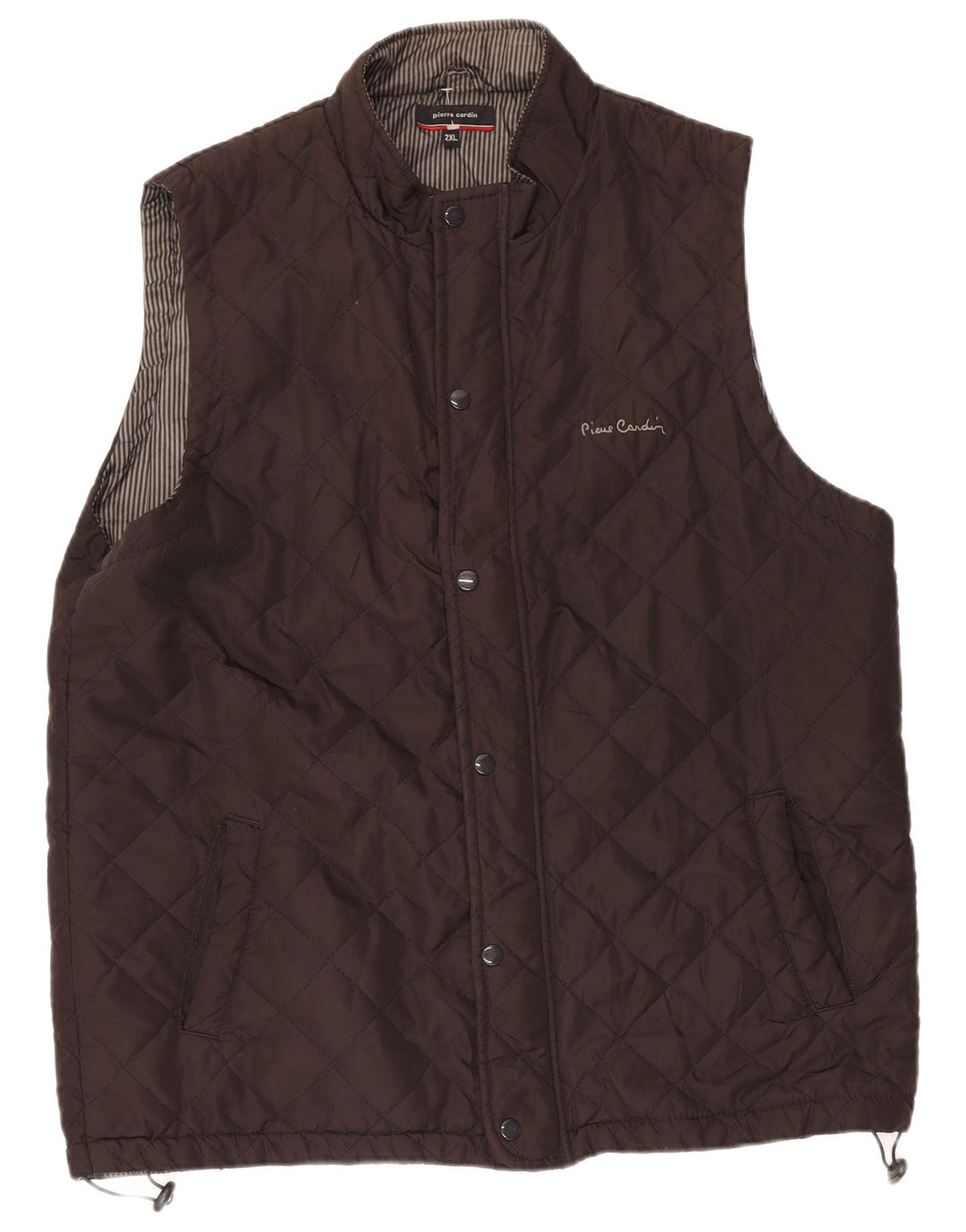 Pierre Cardin Ανδρικό καπιτονέ Gilet UK 44 2XL καφέ πολυεστέρας