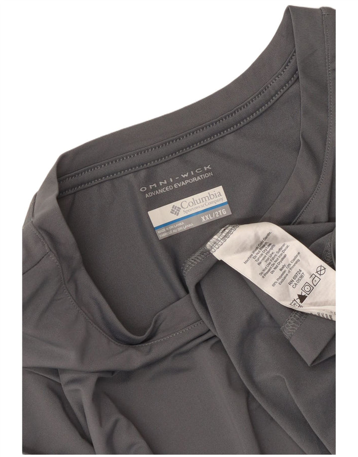Ανδρικό μπλουζάκι Columbia Omni-Wick Μακρυμάνικο 2XL Γκρι Πολυεστέρας