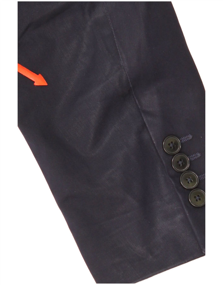 Zara Ανδρικό σακάκι μπλέιζερ με 2 κουμπιά EU 52 Μεγάλο Navy Blue Viscose