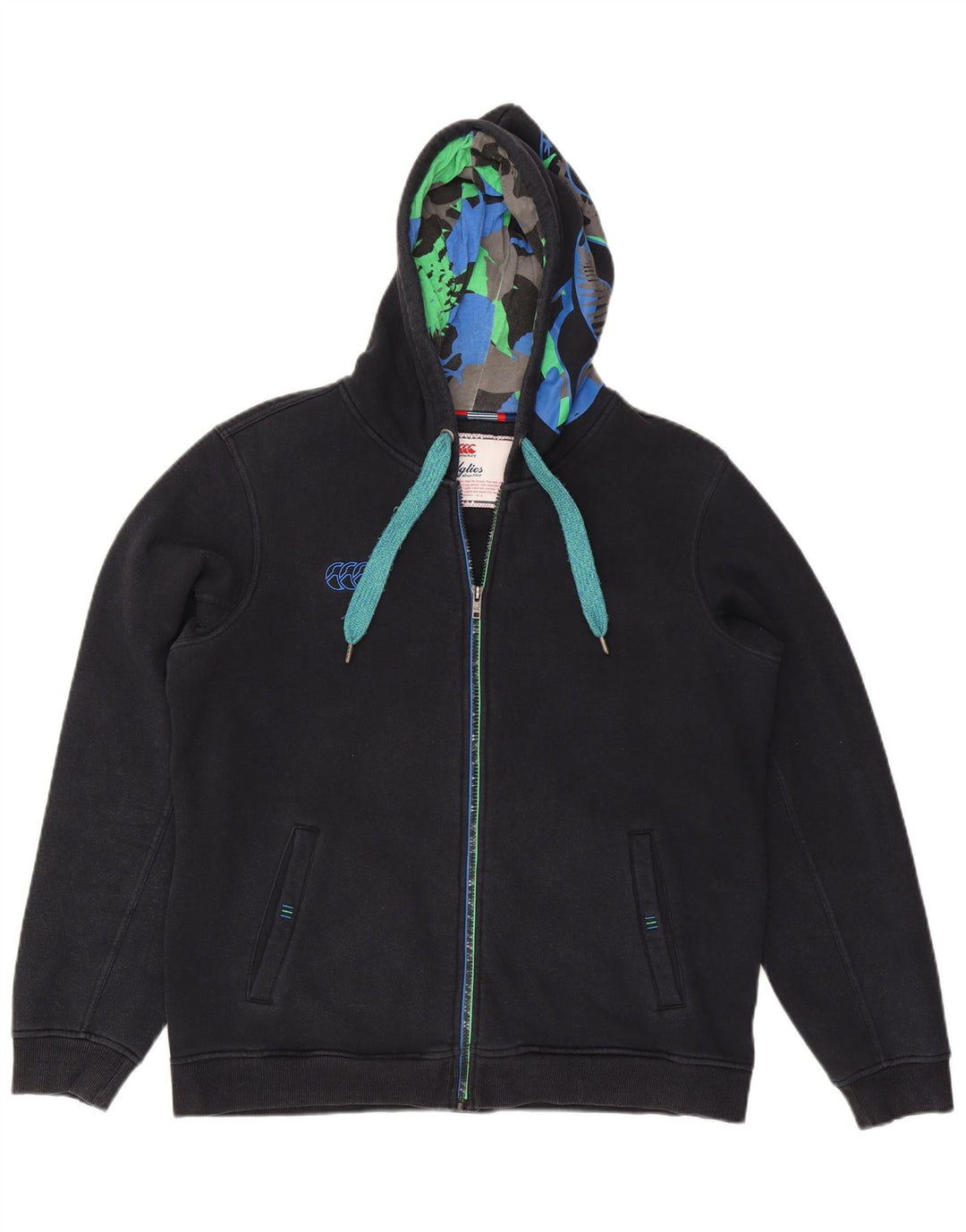 Ανδρικό πουλόβερ Canterbury Zip Hoodie Μεγάλο Μαύρο Καμουφλάζ