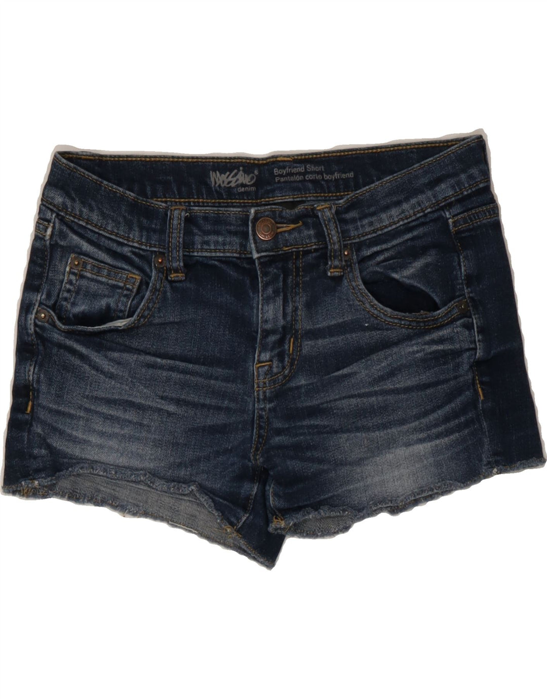 MOSSIMO Womens Denim Shorts US 00 2XS W24 Blue Cotton Vintage Mossimo and Second-Hand Mossimo from Messina Hembry 