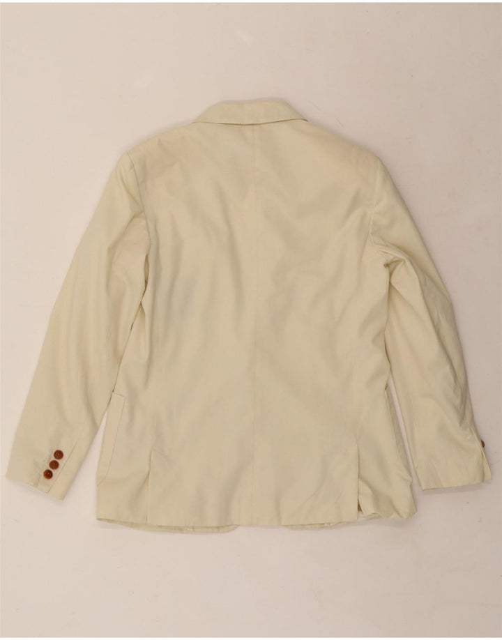 GIORGIO ARMANI Boys 1 Button Blazer Jacket 12-13 Years Off White