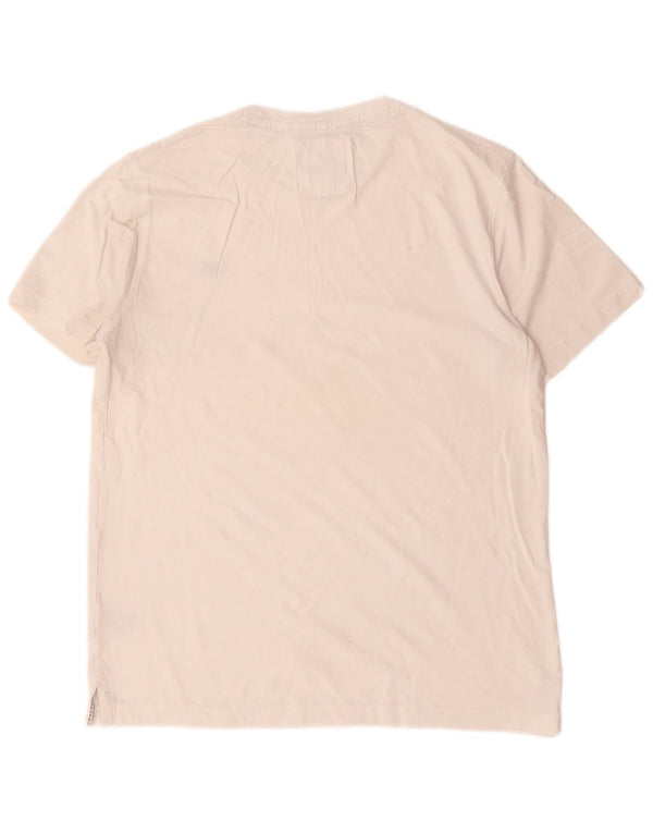 Ανδρικό T-Shirt Crew Clothing Top από μεσαίο λευκό βαμβακερό