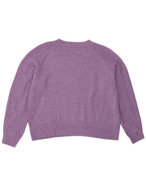 Marks & Spencer Γυναικείο πουλόβερ με λαιμόκοψη UK 16 Large Purple