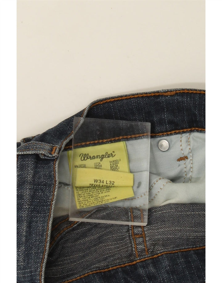 Ανδρικό τζιν ίσιο WRANGLER Texas Stretch W34 L32 Μπλε βαμβακερό