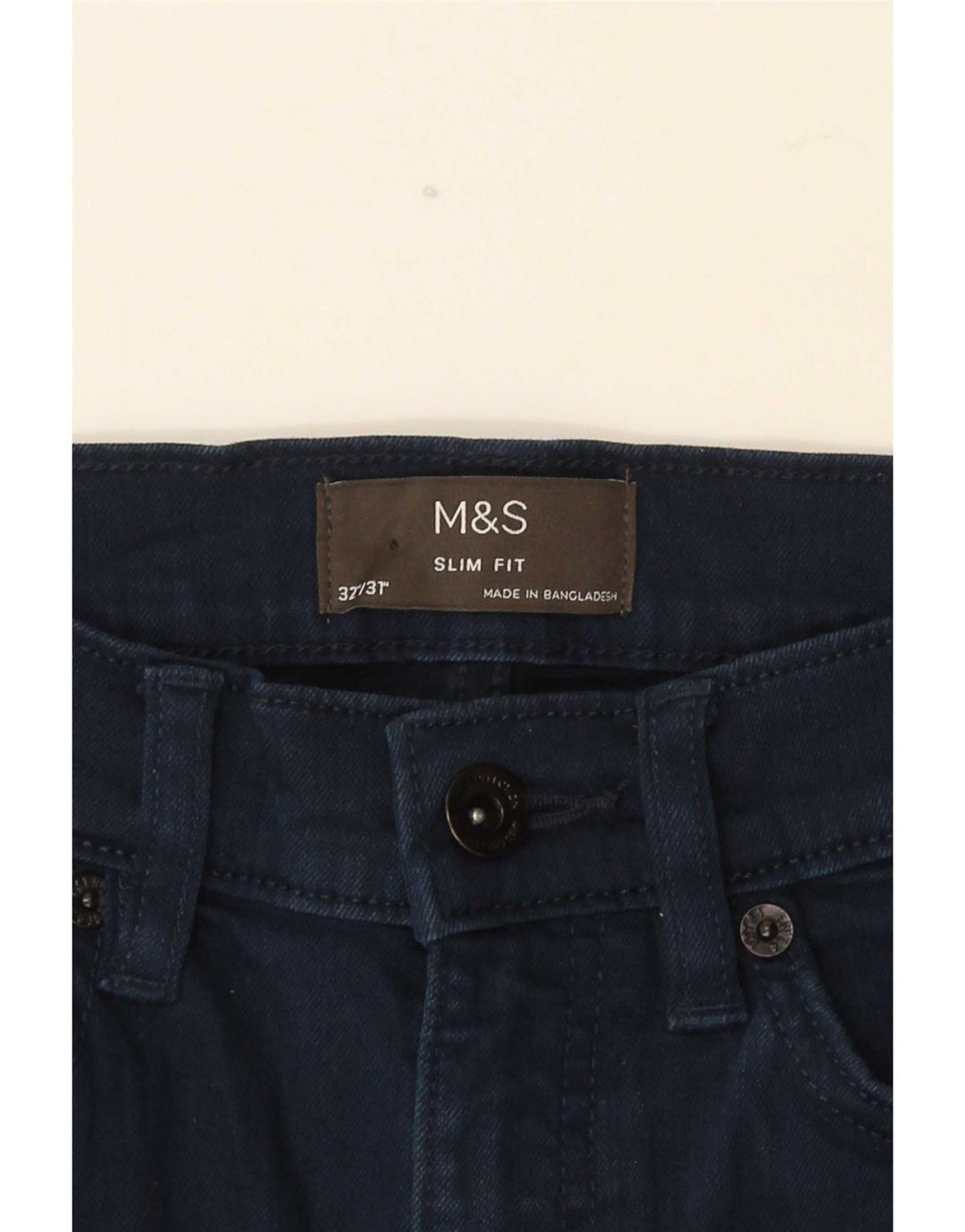 Ανδρικό Slim Jeans Marks & Spencer W32 L31 Blue Cotton