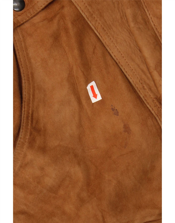 Ανδρικό δερμάτινο μπουφάν ESSEBI EU 48 Medium Beige Leather