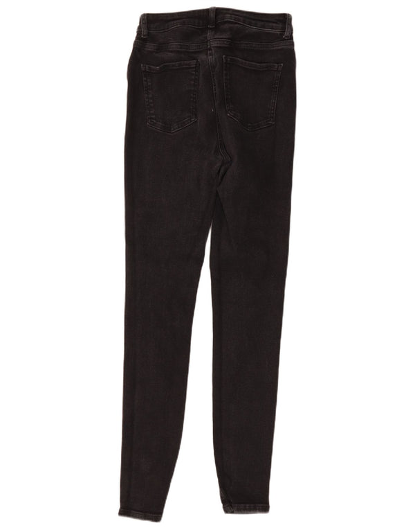 M&Co Γυναικεία Skinny Jeans UK 10 Small W26 L28 Μαύρο βαμβακερό