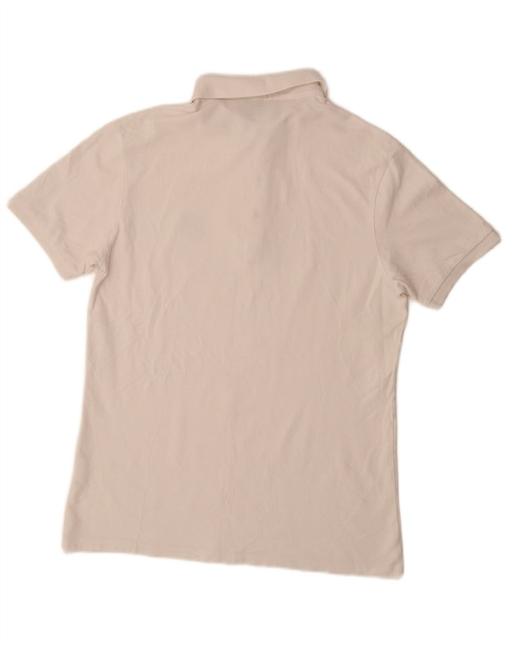 HUGO BOSS Ανδρικό πουκάμισο πόλο με λεπτή εφαρμογή, μεγάλο λευκό βαμβακερό