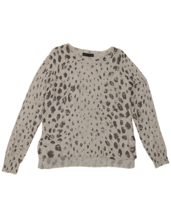 Marks & Spencer Γυναικείο πουλόβερ με λαιμόκαυστο UK 12 Medium Grey