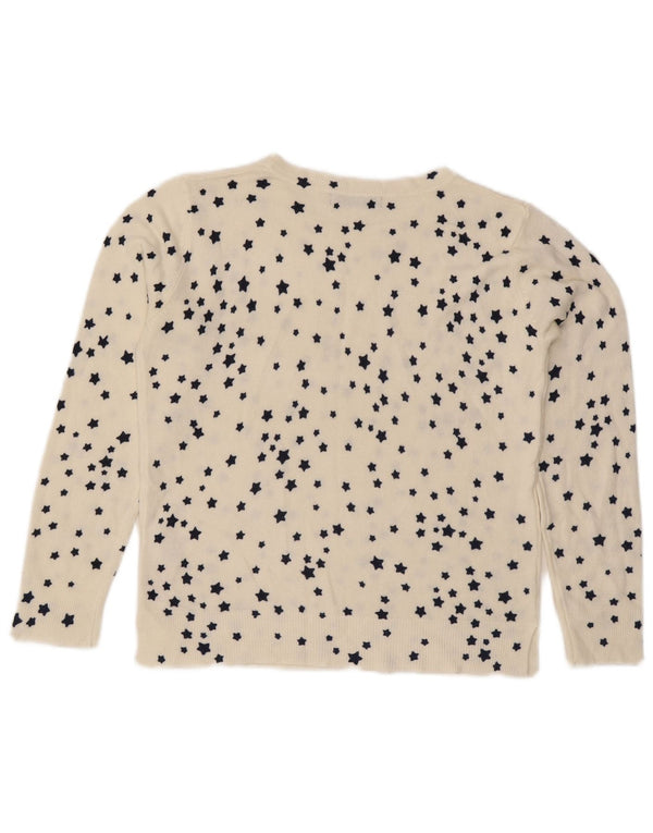 Marks & Spencer Γυναικείο πουλόβερ με λαιμόκαυστο UK 10 Small White